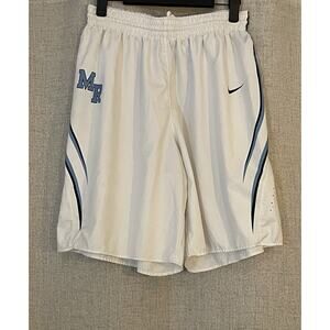 Nike Men’s Basketball Shorts Loose Fit White Size Medium W/ MR Initials